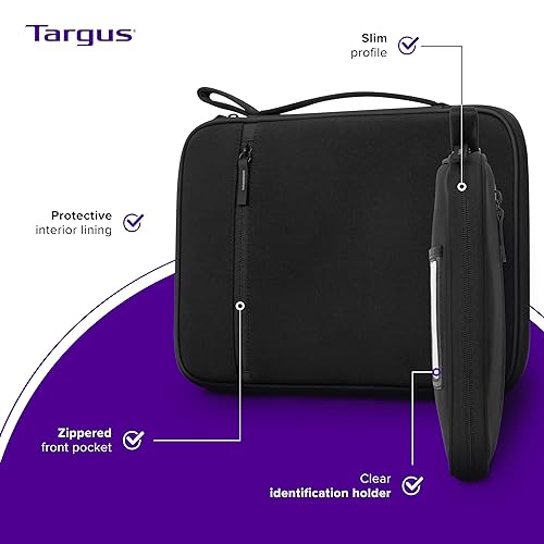 Targus 11–12” Sideloading Sleeve, Black (TBS578GL)