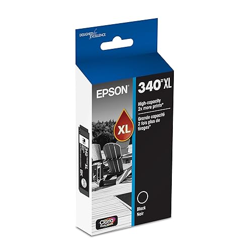 EPSON 340 Claria Photo HD Ink High Capacity Black Cartridge (T340XL120-S) Works with Expression Photo XP-8800