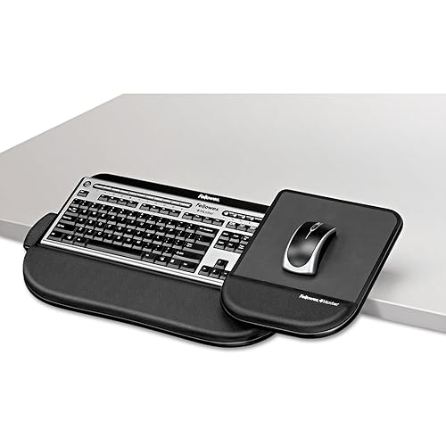 Fellowes 8060201 Tilt 'n Slide Pro Keyboard Manager, Black
