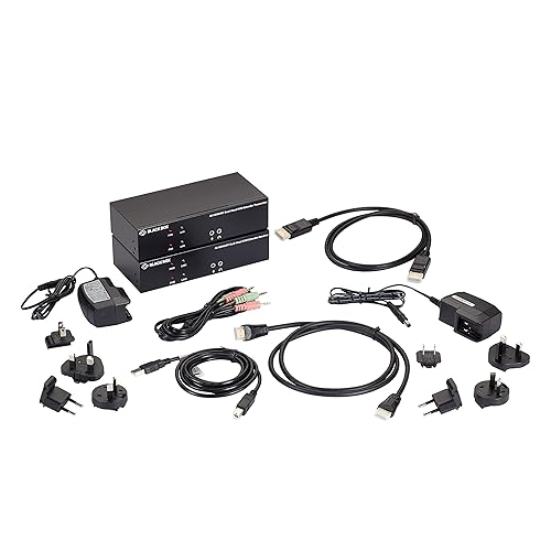 Black Box KVM Extender Over CATx - 4K, Dual-Head, HDMI/Displayport