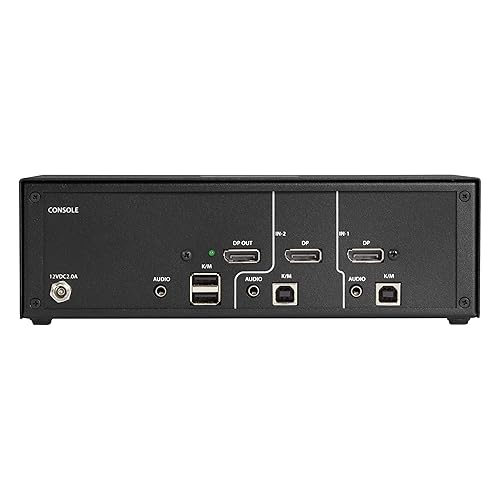 NIAP 3.0 KVM Switch, Single-Head, DisplayPort, 4K, 2-PT, Secure