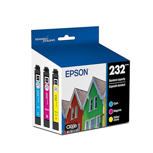 EPSON 232 Claria Ink Standard Capacity Colour Combo Pack (T232520-S) Works with Workforce WF-2930, WF-2950, Expression XP-4200, XP-4205