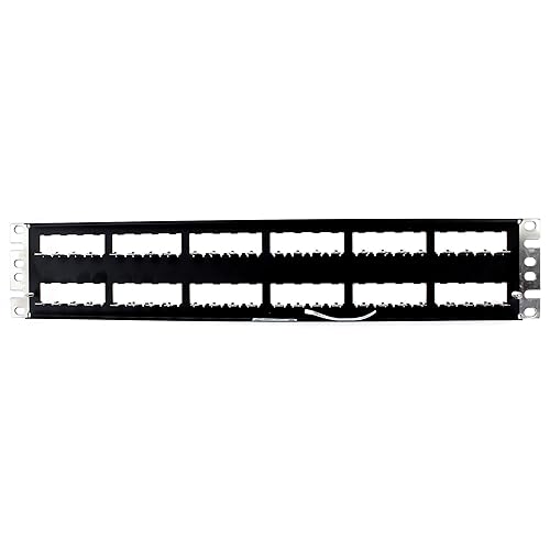 Panduit CP48BLY 48-Port Flat Patch Panel, Black
