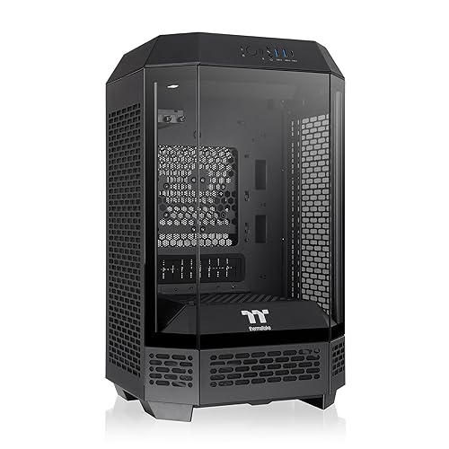 Thermaltake Tower 250 Black Mini-ITX Mini Tower; 2x120mm CT Fans Included; 360mm Radiator Support; 360mm GPU Clearance; Dual Chamber; CA-1Z9-00S1WN-00