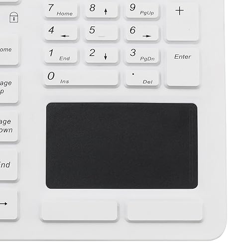 Adesso AKB-270UW - Antimicrobial Waterproof Touchpad Keyboard,White