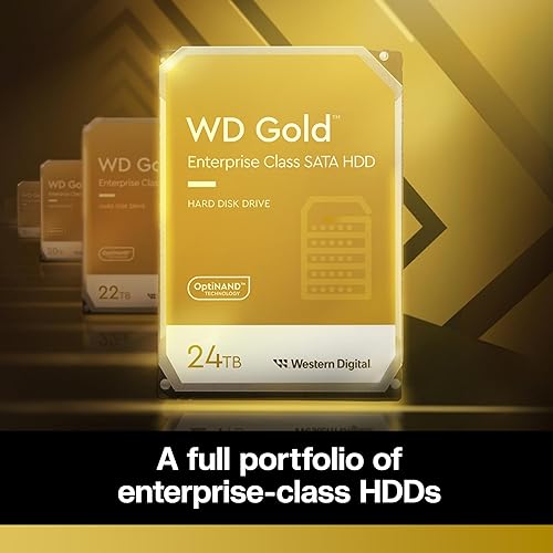 Western Digital 8TB WD Gold Enterprise Class Internal Hard Drive - 7200 RPM Class, SATA 6 Gb/s, 256 MB Cache, 3.5 - WD8004FRYZ