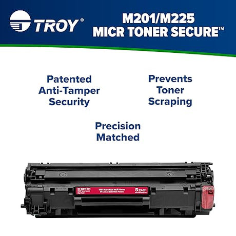 Troy M201/M225 MICR Toner Secure High Yield Cartridge, Replacement for HP Models M201/M225