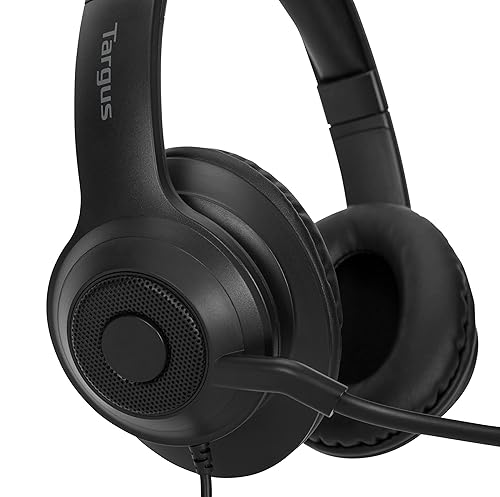 Targus Wired Stereo Headset, Black (AEH102TT)