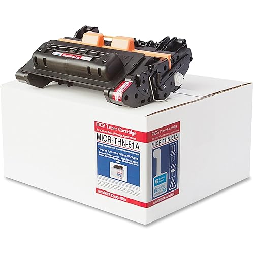 Micromicr MICRTHN81A MICR Toner Cartridge - Alternative for HP (81A) - Black