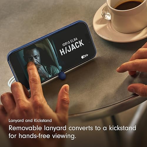 Beats iPhone 17 Pro Kickstand Case with MagSafe & Camera Control, Built in Stand & Lanyard, Matte Finish with Microfibre Lining – Bedrock Blue iPhone 17 Pro Kickstand Bedrock Blue