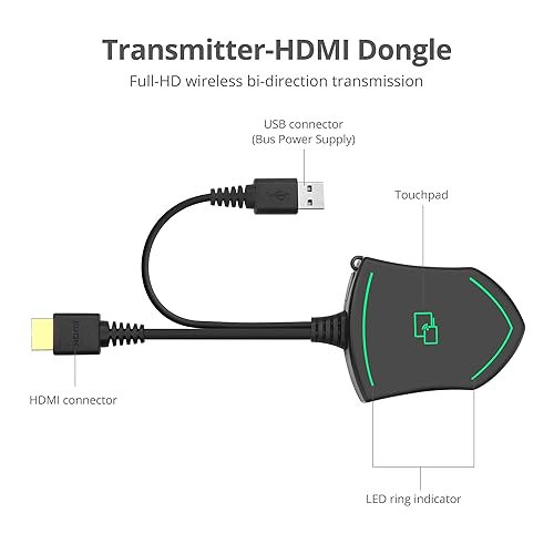 SIIG Wireless Media Presentation Transmitter -HDMI Dongle, 4K Network Presentation TX,Ethernet/Wireless,Sharing PC/Laptop,Screen, (Requires Main Presentation Switch Part# CE-H25Y11-S1) CE-H26711-S1