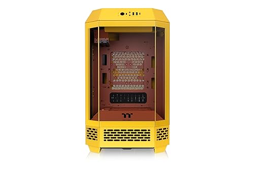 Thermaltake Tower 250 mITX Mini Tower; 2x120mm CT Fans Included; 360mm Radiator Support; 360mm GPU Clearance; Dual Chamber; Butter Caramel; CA-1Z9-00SMWN-00 Tower 250 Butter Caramel Case