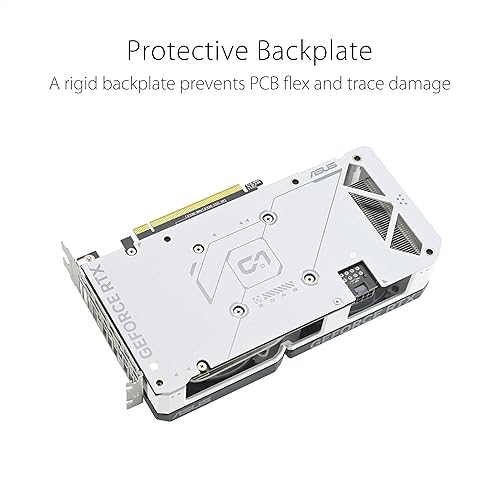 ASUS Dual GeForce RTX™ 4060 Ti White Edition 8GB GDDR6 (PCIe 4.0, 8GB GDDR6, DLSS 3, HDMI 2.1, DisplayPort 1.4a, Axial-tech Fan Design, 0dB Technology, and More) Dual|White RTX4060TI|8G|White