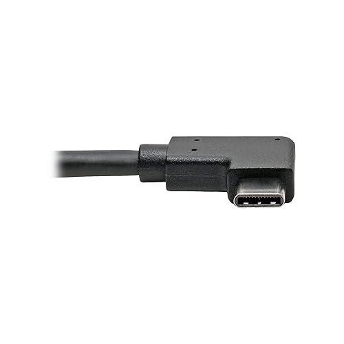 Tripp Lite USB C to USB-A Cable Right Angle 3.1 5 Gbps Type C M/F (U428-06N-F-CRA)