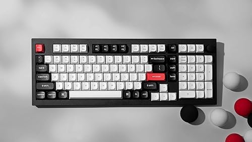 Keychron Q5 HE Wireless Hot-swappable RGB Mechanical Keyboard Hall Effect Switches 2.4 GHz & Bluetooth Aluminum Frame with Knob 96% Layout, for Windows and Mac OS, Carbon Black Q5 Carbon Black