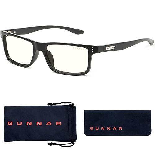 Gunnar - Premium Gaming and Computer Glasses - Blocks 35-98% Blue Light - Vertex Clear Clear Lens