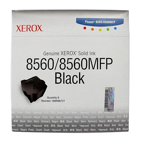 Xerox Phaser 8560/8560 MFP Black Solid Ink (6,800 Pages) - 108R00727 High Capacity Black