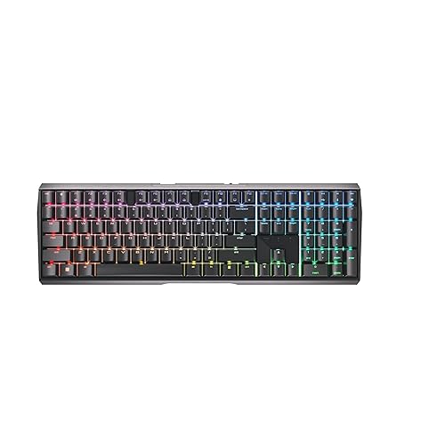Cherry MX 3.0S Wireless Mechanical Gaming Keyboard Built-in aluminum housing for gamers with MX coffee or red gears. RGB backlit color display over 16m Blackone