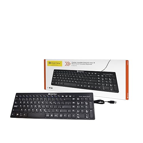 Intekview Wired Slim Keyboard V.2 French Canadian