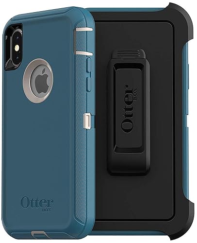 OtterBox DEFENDER SERIES SCREENLESS Case Case for iPhone Xs Max - Retail Packaging - BIG SUR (PALE BEIGE/CORSAIR)