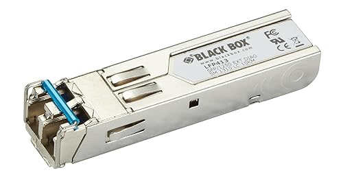Black Box LFP413 SFP, 1250-Mbps Fiber with Extended Diagnostics, 1310-nm Single-Mode, LC, 10 km