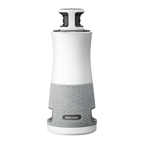 RICOH Meeting 360 3-in-1 Video Conferencing Device | 360 Degree Panoramic View with Active Speaker Detection & Focus | 3 Mics with Background Noise Reduction | 3X 8W Speakers | USB-C Bus Powered