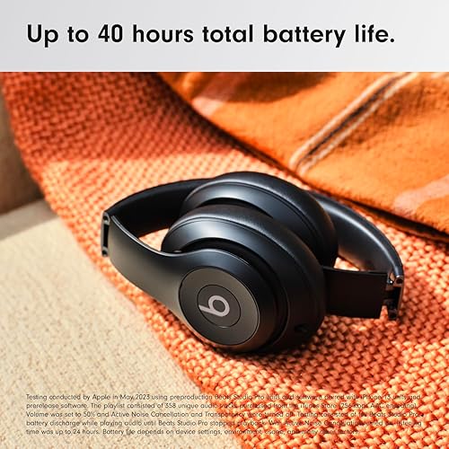Beats Studio Pro - Wireless Bluetooth Noise Cancelling Headphones - Personalized Spatial Audio, USB-C Lossless Audio, Apple & Android Compatibility, Up to 40 Hours Battery Life - Black Black Studio Pro