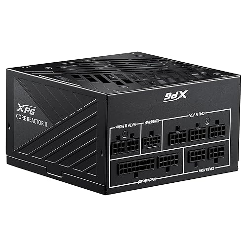 XPG Core Reactor II Modular PSU: ATX3.0-80 Plus Gold - ATX - Fully Modular Power Supply - 10 Year Warranty - 850 Watt(COREREACTORII850G-BKCUS) ATX3.0 850W