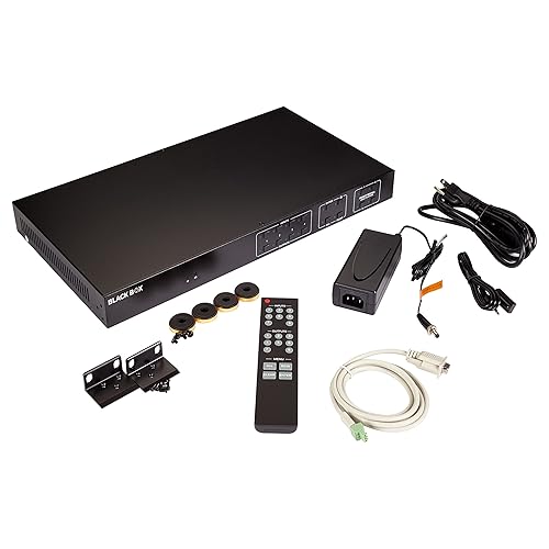 Black Box Video Matrix Switcher - HDMI 2.0, 4x4
