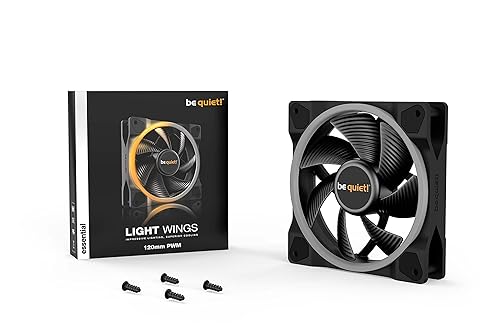 be quiet! Light Wings 120mm PWM Premium ARGB Premium Low Noise Cooling Fan | 4-Pin | Black | BL072