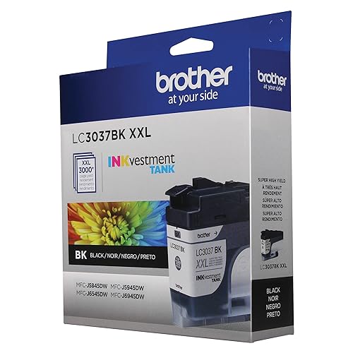 Brother LC3037BKS Genuine Super High-Yield Black Inkvestment Tank Ink Cartridge