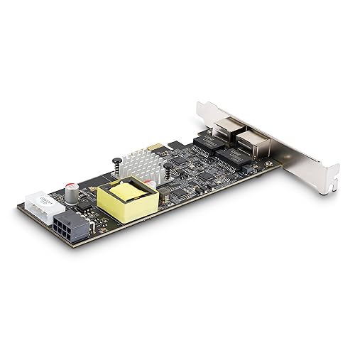 StarTech.com 2-Port 2.5Gbps NBASE-T PoE Network Card, Dual Intel I225-V, 802.3af/at PoE+ Multi-Gigabit NIC, Windows/Linux