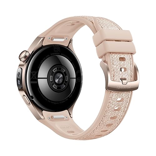 HUAWEI Watch 5, 42mm Smartwatches, Multi-Sensing X-TAP Technology, Spherical Sapphire Glass, Two Battery Modes, Intuitive Smart Gestures, Compatible with iOS and Android, Beige
