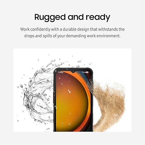 Samsung Galaxy XCover7 Pro 5G and Wi-Fi 6E | Rugged (IP68 Rated) Unlocked (Verizon, AT&T, T-Mobile, US Cellular) | Dual Sim (1 Nano + 1 eSIM) |128 GB | US Version (2025 Model) | Black (SM-G766UZKFN14) XCover 7 Pro