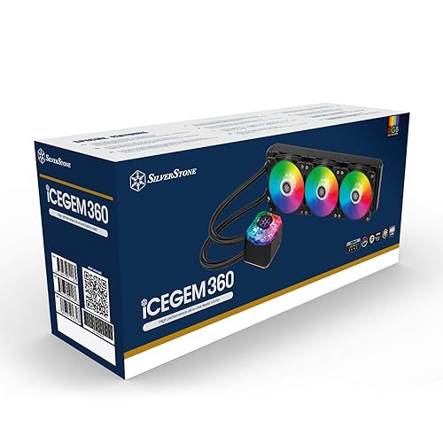 SilverStone Technology IceGem 360, 360mm All-in-one Liquid Cooler for AM5 & Threadripper TR5 / SP6, SST-IG360-ARGB