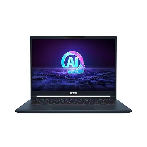 MSI Stealth 14 AI Studio 14” 165Hz FHD+ Gaming Laptop: Intel Core Ultra 7-155H, NVIDIA Geforce RTX 4050, 16GB DDR5, 1TB NVMe SSD, Thunderbolt 4, Win 11 Pro: Star Blue A1VEG-090US
