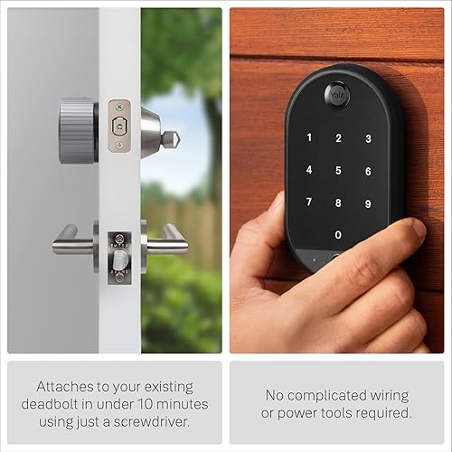 Yale August Wi-Fi Smart Lock with Keypad Touch in Silver Silver With Fingerprint