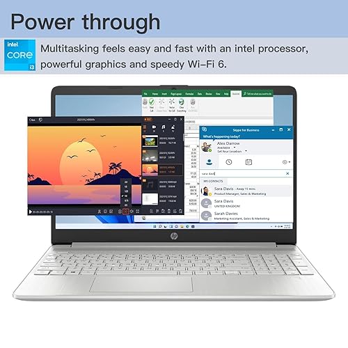 HP 15.6 Touchscreen Business Laptop, Intel 6-Core i3-1215U Processor, 16GB RAM, 1TB SSD, Intel UHD Graphics, WiFi, Fast Charge, HDMI, Thin & Portable, Long Battery Life, Windows 11 Home 16GB RAM | 1TB SSD