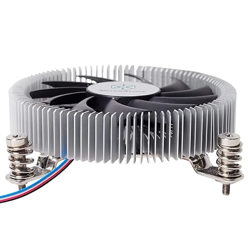 SilverStone Technology SST-NT07-115X-USA LGA1150/1151/1155/1156/1200 CPU Cooler Low Profile 23mm Tall for 65W TDP Support with 80mm PWM Fan SST-NT07-115X