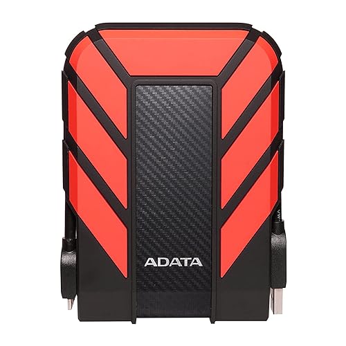 ADATA HD710 Pro 2TB External Hard Drive, Red (AHD710P-2TU31-CRD)