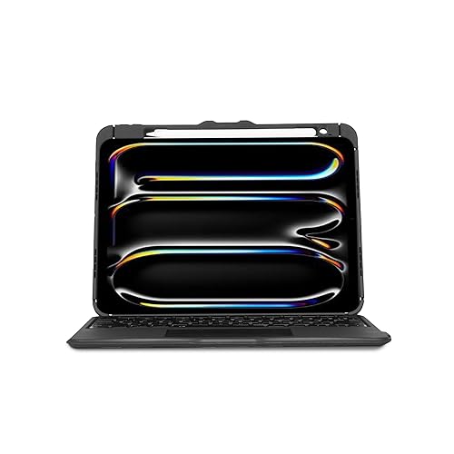 Targus VersaVu Bluetooth Keyboard Case for iPad Pro 11-inch (M4) – 360 Degree Rotation, Backlit Keys, Multi-Touch Trackpad, Drop Protection, Stylus Holder - THZ988US
