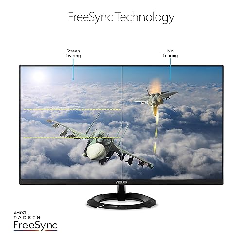 ASUS 27” 1080P Gaming Monitor (VZ279QG1R) - Full HD, IPS, 75Hz, 1ms, Extreme Low Motion Blur, FreeSync, Eye Care, DisplayPort, HDMI, Tilt Adjustable, Ultra-Slim