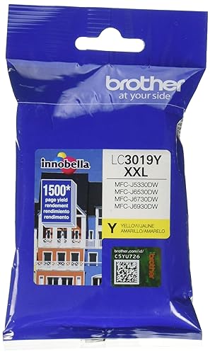 Brother LC3019Y Super High Yield Yellow Ink Cartridge, 1 Size LC3019YS