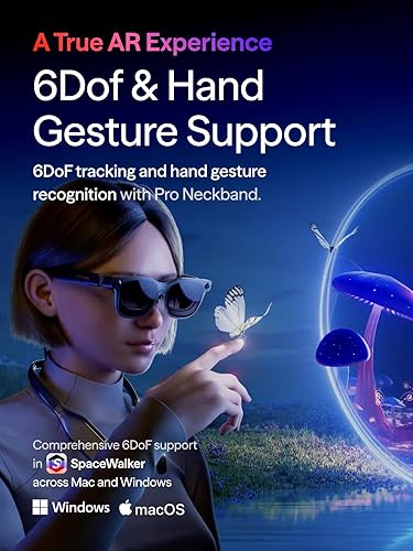 VITURE Luma Ultra XR Glasses, 152'' Ultra Sharp Display, Full 6Dof Support, AR Hand Gestures, 52° FOV, 1500 Nits, for iPhone 17/16/15, Android, Mac, PC, Switch&Switch 2, World's 1st Real-time 2D to 3D