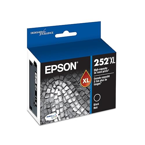 Epson T252XL120 DURABrite Ultra Black High Capacity Cartridge Ink Black Ink