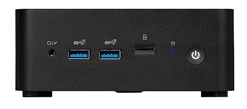 MSI Cubi NUC Barebone Desktop, Intel Core 5-1345U, 2X DDR5 Slots (up to 64GB), vPRO Enterprise, WiFi 6E, 3 Year Advance Replacement (13MQG-203BUS)