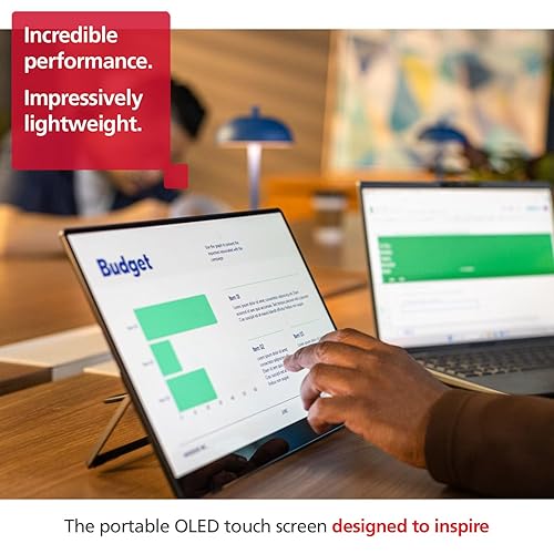 RICOH 150 Portable 15.6 Vivid OLED Lightweight Display Monitor and Touchscreen - for Laptop, Desktop, Mac, PC, Black Wired