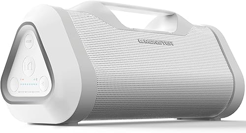 Monster Blaster 3.0 Portable Speaker, 120W Wireless Bluetooth Speaker, IPX5 Rechargeable Waterproof Bluetooth Speaker with USB Charge Out & Aux Input Blaster 3.0 White