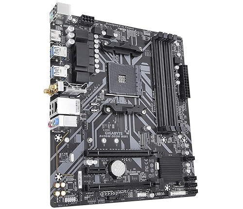 Gigabyte B450M DS3H WiFi (AM4//AMD/B450/mATX/SATA 6GB/s/USB 3.1/HDMI/Wifi/DDR4/Motherboard)