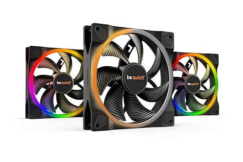 be quiet! Light Wings 140mm PWM Low Noise Premium ARGB Cooling Fan | 4-Pin | 3-Pack | Black | BL078